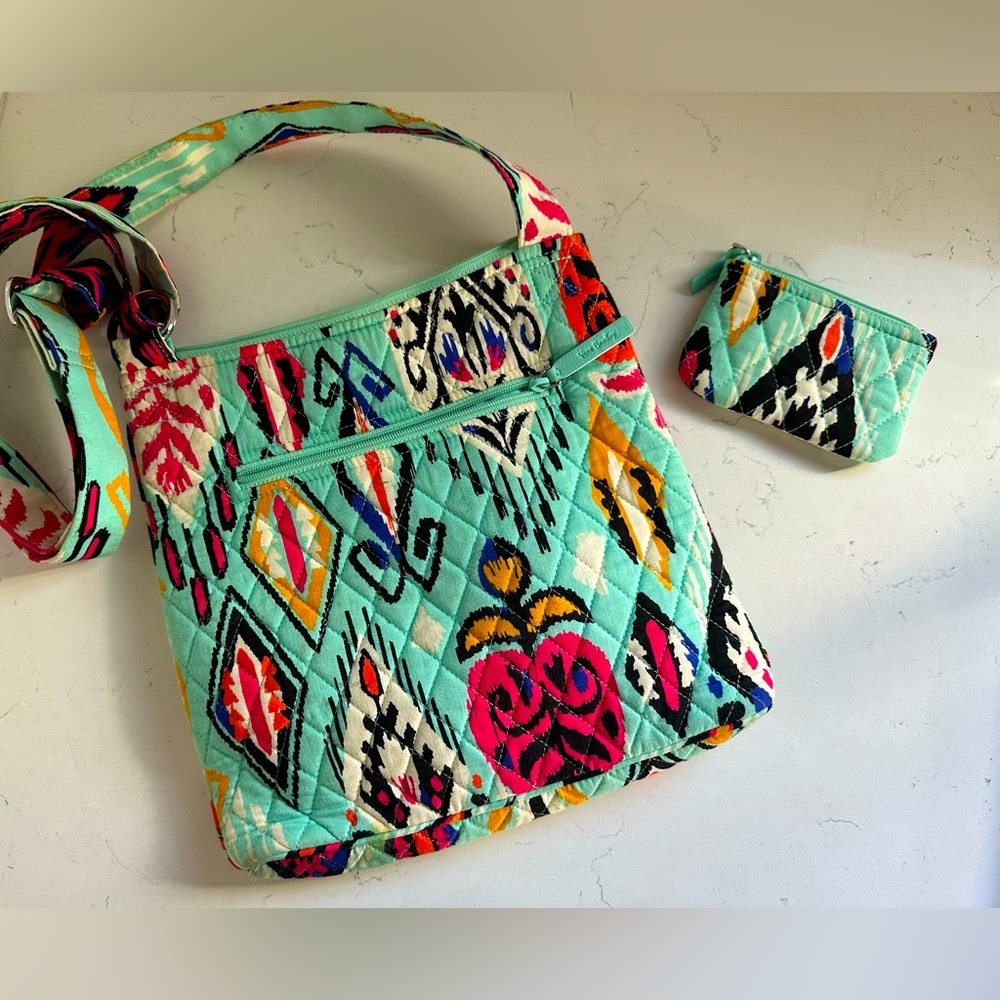 Vera Bradley Triple Zip Hipster Crossbody Bag - with wallet‎ Pueblo